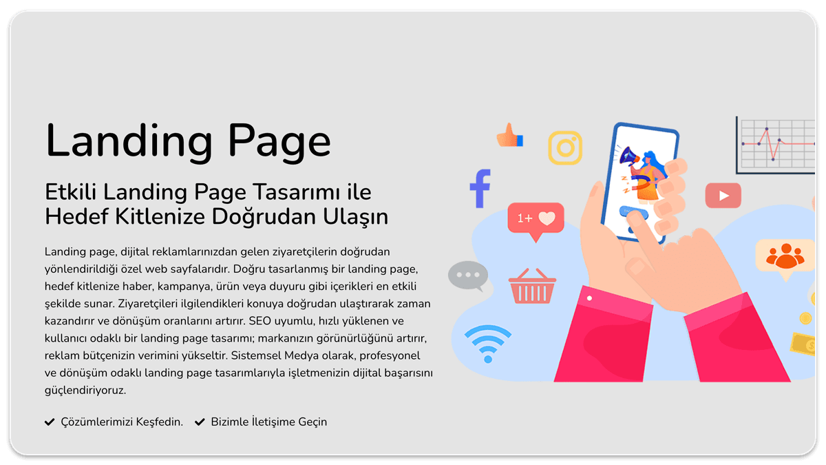 Etkili Landing Page Tasarımı ile Hedef Kitlenize Doğrudan Ulaşın