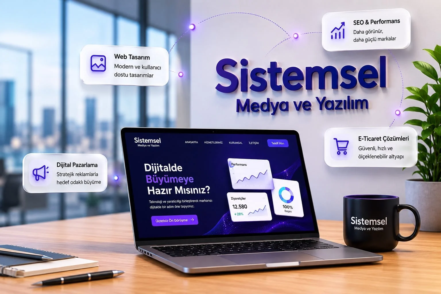1999 yılından bu yana web tasarımı, SEO, Google Ads, e-ticaret ve dijital pazarlama çözümleriyle markaların dijital dünyada büyümesine katkı sağlıyoruz.