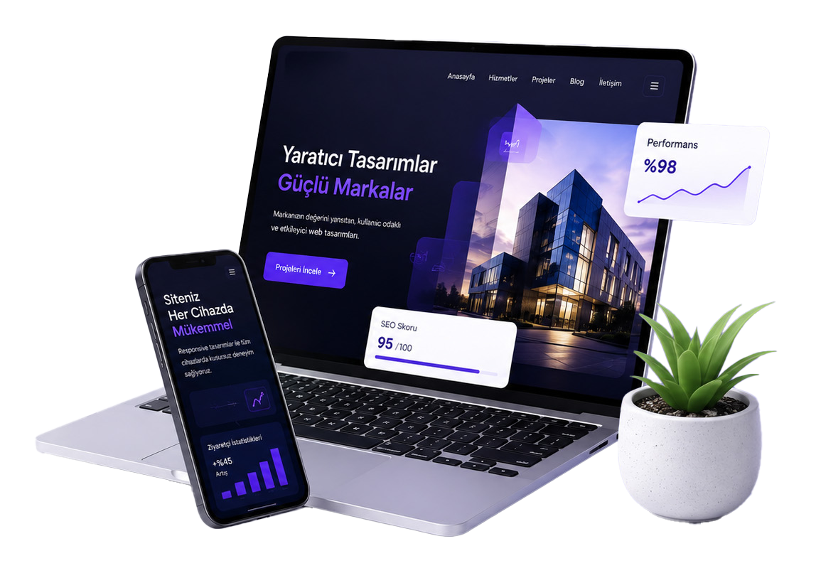Markanızı Dijitalde Güçlü Hale Getirin. Modern, hızlı ve SEO uyumlu web tasarım çözümleriyle markanızı dijital dünyada profesyonel şekilde konumlandırın.