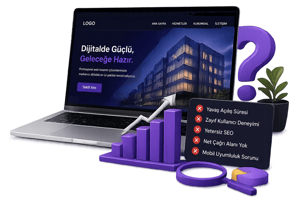 Doğru planlanmış bir web sitesi, markanızı güçlendirir, güven kazandırır ve daha fazla müşteri getirir.
